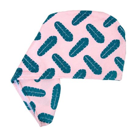 Coco & Eve Microfibre Towel Wrap - Leaf Print