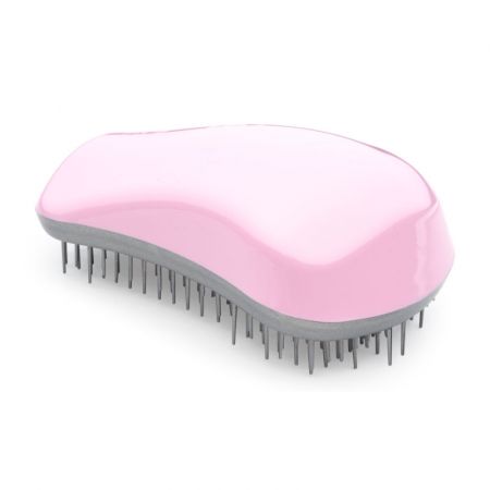 Dessata Pink-Silver Detangling Hairbrush - Original Size