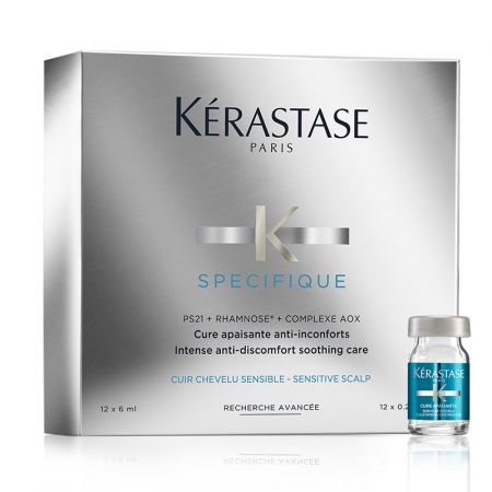 Kérastase Specifique Cure Apaisante 12 x 6 ml voor een Gevoelige Hoofdhuid