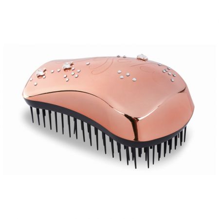 Dessata Swarovski Official Crystals Rose Gold Detangling Hairbrush - Maxi Size